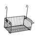 thumbnail image 1 of Cesta de almacenamiento colgante, organizador de estantes de pared multifuncionales para almacenar alimentos negro, 1 of 9
