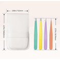 thumbnail image 1 of Tweezers Eyebrow Plucking Tweezers Set of 4 Eyebrow Tweezers Set with Angled Tweezers, Pointed Tweezers and Leather Case, 1 of 3