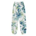 thumbnail image 4 of EczUOHAO Pantalon Femme Pantalon d'Été Ample Style Bohème avec Poches Pantalon Décontracté Vert, TG, 4 of 4