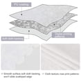 thumbnail image 4 of Mantel Smiry de vinilo impermeable de 152 cm x 305 cm, rectangular, blanco, 4 of 7