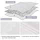thumbnail image 4 of Mantel Smiry de vinilo impermeable para cocina, 152 x 213 cm, color blanco, 4 of 8