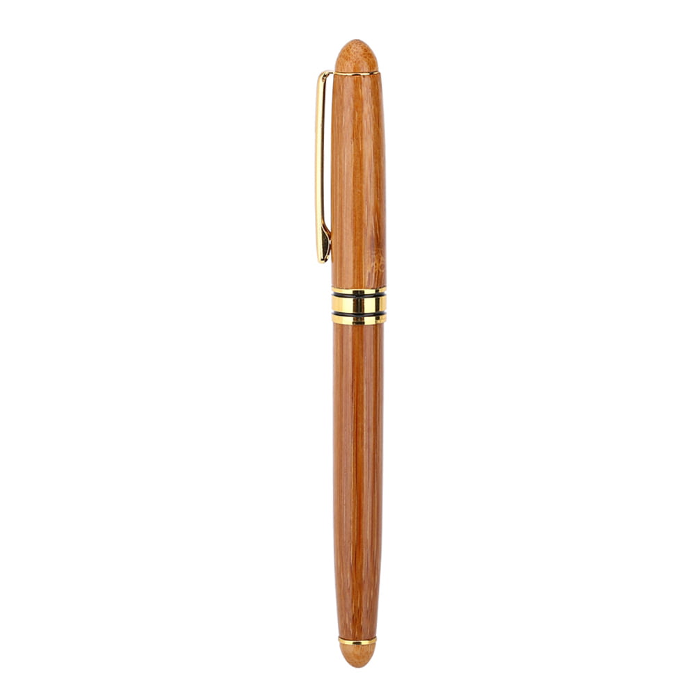 0.7mm Walfront 1pc Calligraphy Art Fountain Pen Handcrafted Bamboo Chisel-pointed Nib Writing Gothic Arabic Italic Pen 
