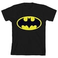 thumbnail image 3 of Batman Logo Toddler Toddler Boy's Black T-shirt-4T, 3 of 5