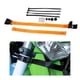 thumbnail image 3 of Cinturones de seguridad universales para motocicleta, protectores delanteros y traseros, resistentes, 52 cm naranja, 3 of 9