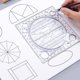 thumbnail image 3 of Regla de dibujo de Regla de Dibujo funciones 2x Ronda Geométrica para de Estudiantes, 3 of 9