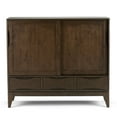 thumbnail image 6 of Harper 48 inch Wide Solid Hardwood Mid-Century Modern Medium Storage Cabinet in Walnut Brown, 6 of 11