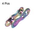 thumbnail image 3 of Uxcell 4pcs Bicycle Missing Link 12 Speed Reusable Steel Bike Chain Link Colorful, 3 of 7