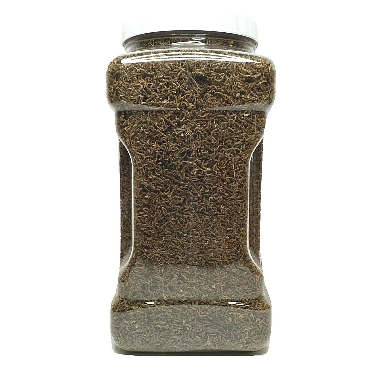 16oz Bloodworms, Freeze Dried Fresh Grade A Floating Bloodworms for All Tropical Fish, Bettas, Discus, Cichlids, Community Fish, Turtles, Carnivore Tropical Fish, Carnivorous Plants. 16oz Jar