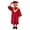 C Red, variant on Kids Girl Outfits Kindergarten Graduation Gown for Kids Crew Neck Long Sleeve Unisex Academic Robe Cap Set Ceremony Red 11 Years-12 Years