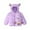 Purple, variant on Puffer Jacket Girls Lightweight Hooded Down Coat Kids Winter Coat Warm Comfy Outerwear Size 1T-8, Pink