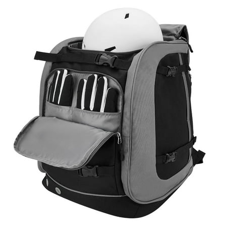 TIERPOP Ski Bag, Waterproof Padded Ski Backpack for Travel, Snowboard Gear Bag for Boot