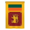 thumbnail image 2 of Breeze Decor 08256 Sri Lanka 2-Sided Vertical Impression House Flag - 28 x 40 in., 2 of 2