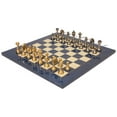 thumbnail image 5 of Classic Persian Staunton Solid Brass Chess Set with Blue Ash Burl & Erable High Gloss Chess Board, 5 of 9