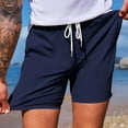 thumbnail image 4 of ZVNAΖH Mens Shorts Casual Stretch Waist Drawstring Shorts with Print Pockets Golf Shorts Beach Shorts for Vacation, 4 of 8