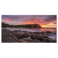 thumbnail image 2 of Gloomy Seashore with Large Rocks - Seascape Canvas Art Print, 2 of 3