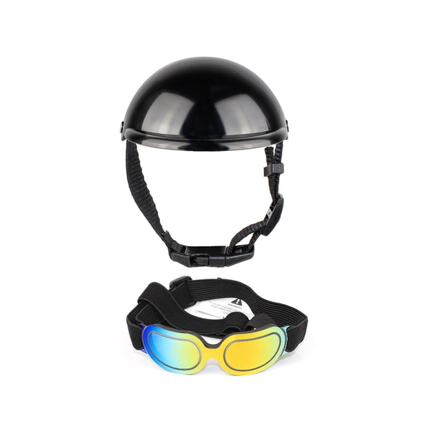 Greeniant Perro casco gato gafas suministros para mascotas dulce regalo a prueba de sol de larga duración Type5 NO5