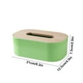 thumbnail image 3 of AuroraX Green Tissue Box Cover Cube Rectangle Art Deco Decorative Napkin Holder Stylish & Minimalist Wood Grain Facial Tissue Dispenser for Home,Table,Kitchen, 3 of 6