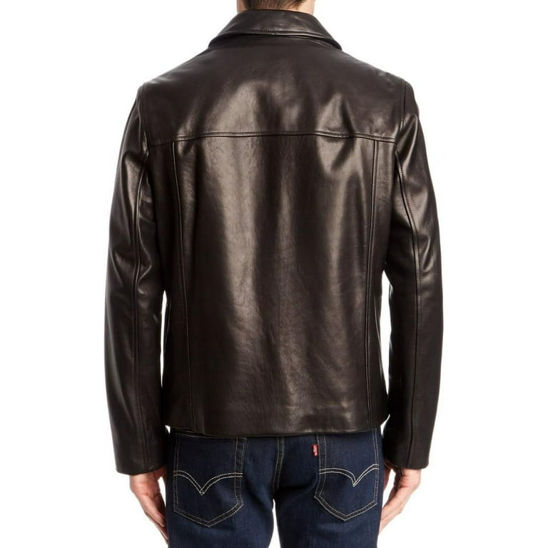 Cole Haan Men s Smooth Leather Collar Jacket