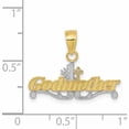 thumbnail image 3 of 10K Yellow With Rhodium #1 Godmother Charm (20 X 22) Made In United States 10c966, 3 of 5