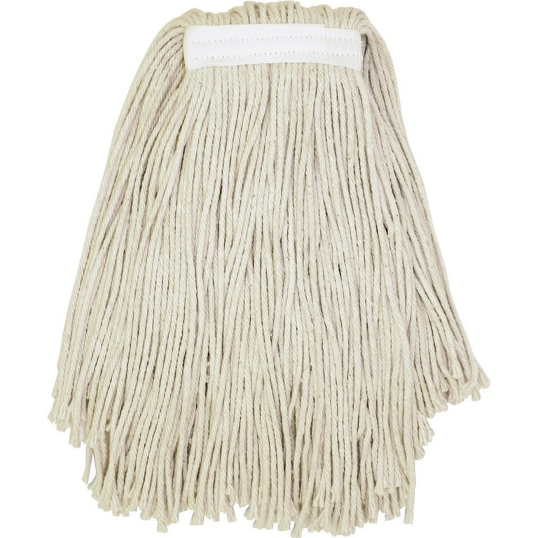 Genuine Joe Narrow Band Mophead - Cotton - Natural - 12 / Carton Genuine Joe Narrow Band Mophead - Cotton - Natural - 12 / Carton