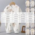 thumbnail image 3 of UAYOTSE Baby Bodysuit Long Sleeve Romper 3 6 9 12 18 24 Months Newborn Fall Winter Pajamas Preemie Infant Boys Girls Sleepers Loungewear,Sizes 3-4 Years, 3 of 5