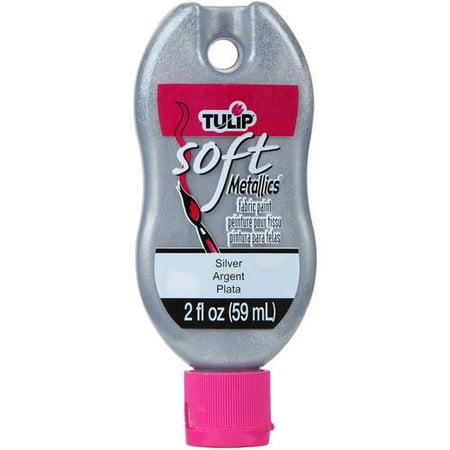 tulip soft matte fabric paint 2oz metallic silver walmart com