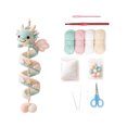 thumbnail image 4 of Beginner Friendly Dragon Crochet Kit, DIY Enchanted Dragon Spiral Hanging Ornament with Yarn, Hook, Beads, Stuffing & Pom-poms, Handmade Craft Set for Wall Window Car Decor and Gift, 4 of 8