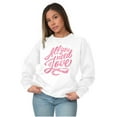 thumbnail image 4 of All You Need Love Cute Romantic Quote Women Crewneck Sweatshirt Brisco Brands X, 4 of 6
