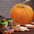 2024 New!Desktop Ornament Halloween Decorations,Zooraco 1 Pieces Plaid