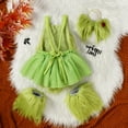thumbnail image 4 of IWEMEK Newborn Baby Romper Sleeveless Plush Bodysuit Lovely Christmas Cosplay Outfits Fancy Comfy Trendy Jumpsuit 1-6T, 4 of 7