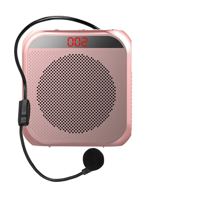 Portable Mini Voice Amplifier 5W 2400mAh Multifunctional Personal Voice Speaker With Microphone Display For Speech Meeting