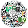 thumbnail image 2 of Pegatinas de deportes de fútbol Pegatinas de actividad física de fútbol Juguetes Regalos Teléfonos Computadoras portátiles Botellas Álbumes de recortes Calcomanías impermeables, 2 of 4