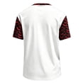thumbnail image 6 of DORKASM Halloween Costumes for Men Short Sleeve Pumpkin Basic Blouse Round Neck Ghost Graphic Skeleton Fall Winter T-Shirt Spooky Vacation Comfy Pullover White S, 6 of 7