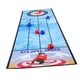 thumbnail image 3 of Juego de curling de mesa, juego familiar interactivo para jugar en interiores, noche de juegos de juguete Esterilla para curling, 3 of 9
