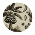 thumbnail image 2 of GOSMITH Tropical Summer Coconut Palm Banana Tree Green Leaf Round Tablecloth White, 2 of 7