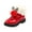 Red, variant on Toddler/Little Kid Girl's Sweet Short Ankle Boots Bowknot Side Zipper Dress Booties(Black,4-4.5 Years)