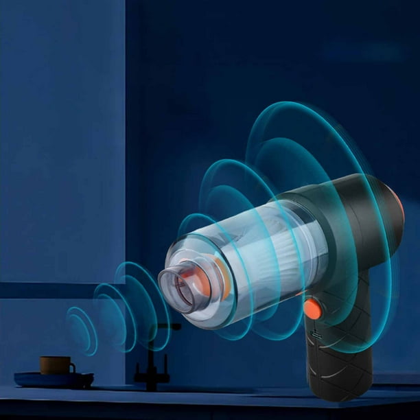 Aspiradora de mano inalámbrica 4 en 1 | Potencia de succión de 4500Pa | Batería dual incorporada de 1800 mAh | Diseño ligero y portátil | Uso en el automóvil y en el hogar | Accesorios