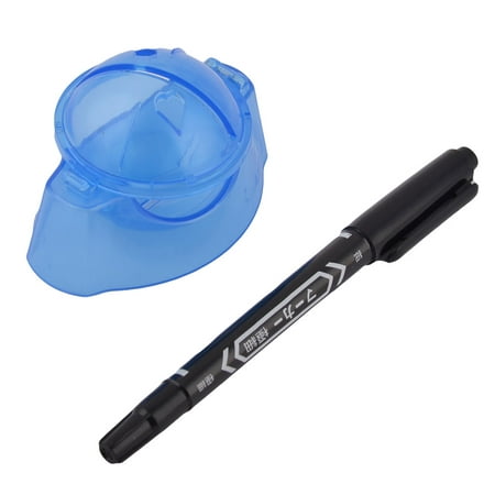 Plastic Holder Golf Clip Putting Alignment Tool Marker Pen Ball Liner Blue