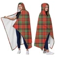 thumbnail image 2 of Wearable Blanket,Red Green Checkerboard Checkered Pattern Hooded Wearable Flannel Blanket for Adults & Teens,Winter Poncho Shawl Wrap Cape Cozy Anti-Pill,50"x60", 2 of 5