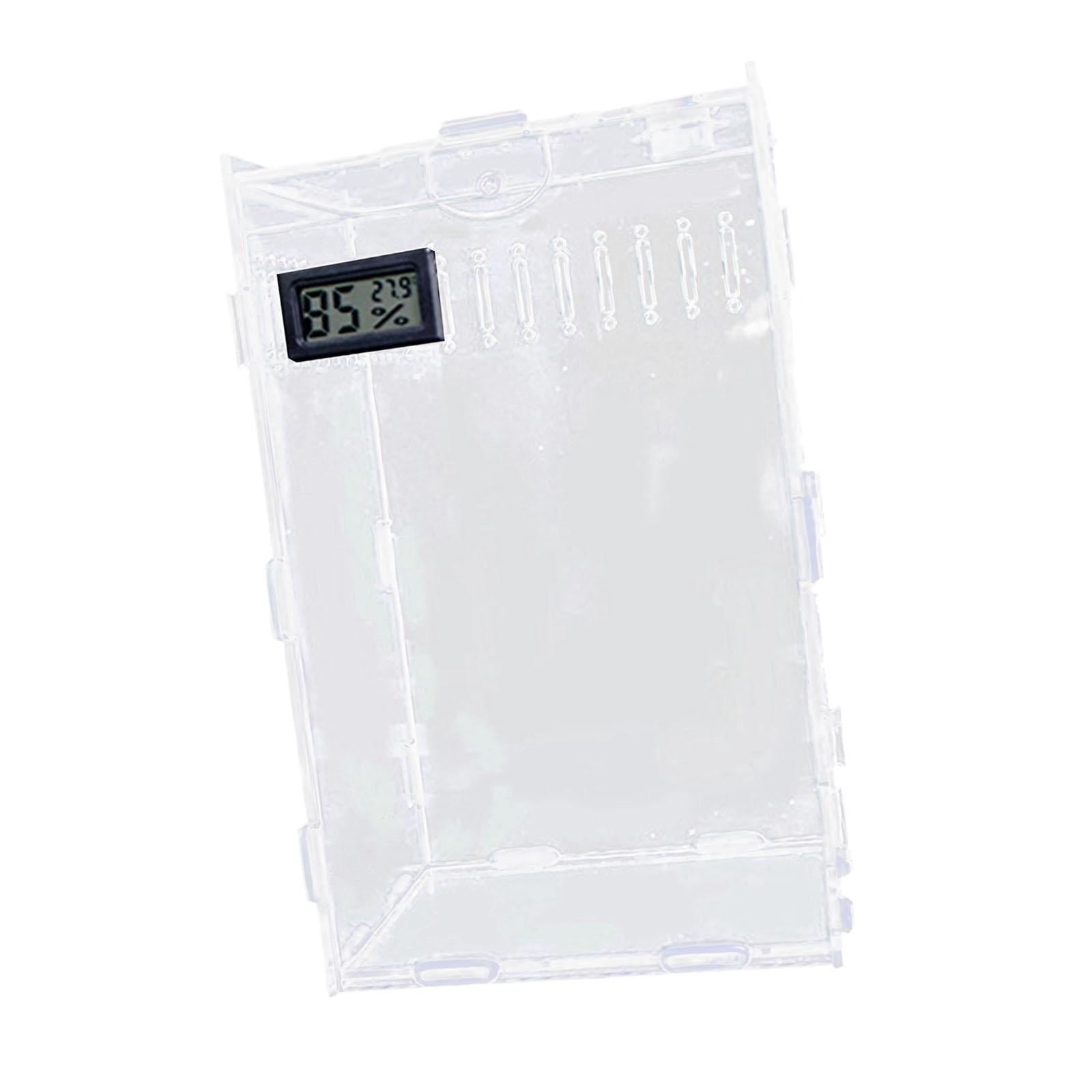 Bvdfgk Acrylic Enclosure Reptile Tank Portable Reptile Terrarium Amphibian Habitat for M