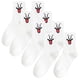 thumbnail image 1 of Calcetines EmojiWhite 4Pares Blanco 5-9.5US Emoticonos Tubo Medio Poliéster, 1 of 4
