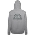 thumbnail image 3 of Men's Levelwear Heather Gray Seattle Mariners Podium Banner Arch Full-Zip Hoodie, 3 of 3