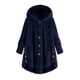 thumbnail image 1 of Pntutb Mujer Tallas grandes Botón Felpa tops Con capucha Cárdigan suelto Abrigo de lana Chaqueta de invierno Selecciones de flash Pntutb Pntutb-7388, 1 of 7