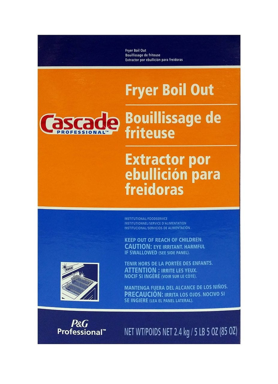 6 pack Fryer Boil Out by Cascade Professional Concentrate Powder