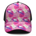 thumbnail image 2 of Design Pattern Baseball Cap – Stylish Spliced Design Adjustable Trucker Hat with Full Print Front & Brim, Breathable Cotton Blend Snapback for Sports, Travel & Daily Wear, 2 of 3