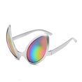 thumbnail image 5 of Gafas de sol divertidas y exageradas con marco multicolor y forma de bola para fiesta, con forma de extraterrestre, para tallar arena, 5 of 5