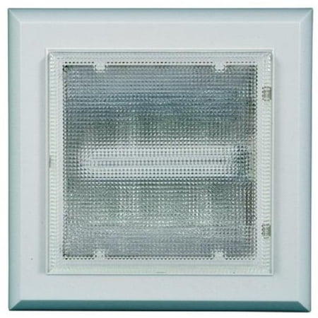 

Dabmar Lighting DC8600 9.625 x 9.625 x 2.025 in. 120 V 9 watts Polycarbonate Surface Mounted Ceiling Fixture with PL 9 Flourescent Lamp White