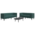 thumbnail image 1 of vidaXL 2 Piece Chesterfield Sofa Set with Bolsters Dark Green Velvet, 1 of 5