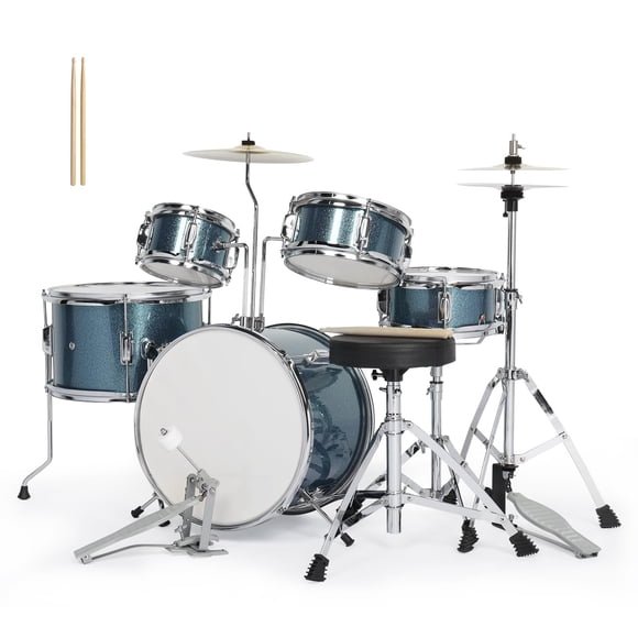 Batería Junior Ktaxon 14" Bombo 5 Piezas Kit Azul