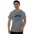 thumbnail image 3 of Happy Father's Day Dad Mustache Men's Graphic T Shirt Tees Brisco Brands X, 3 of 6